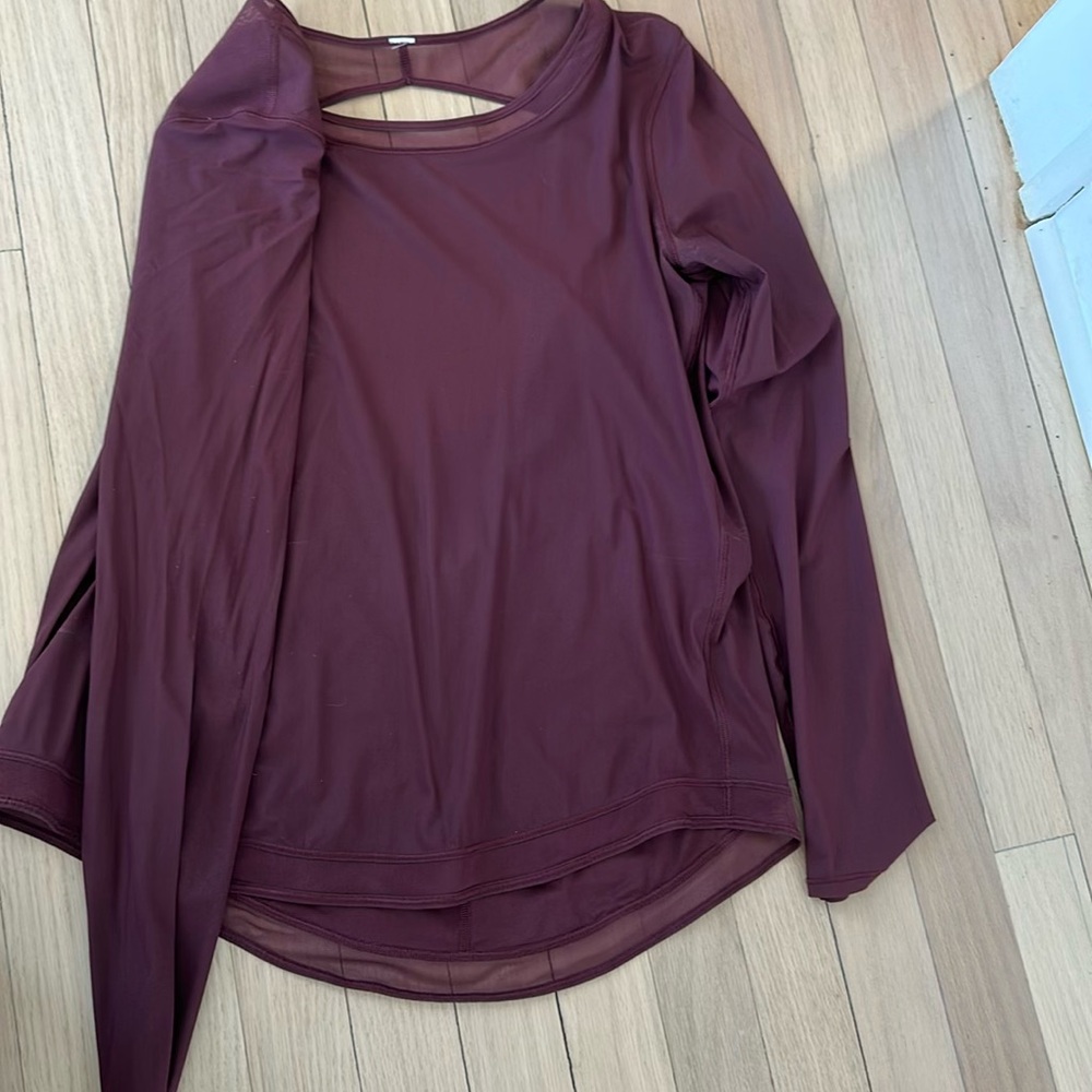 Lululemon Athletica Burgundy Long Sleeve